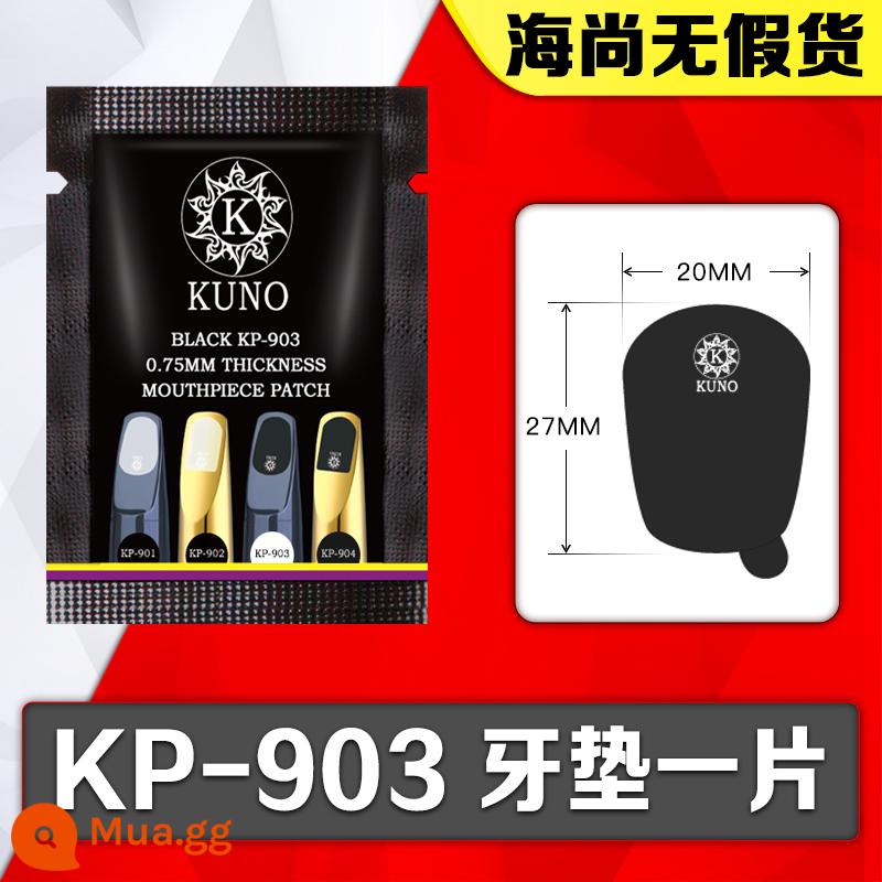 BG saxophone răng miếng đệm clarinet alto sax sáo đầu kim loại miếng răng màu đen trong suốt răng dán clarinet phụ kiện - Jiuye KP-903 One Piece [Đen Lớn]