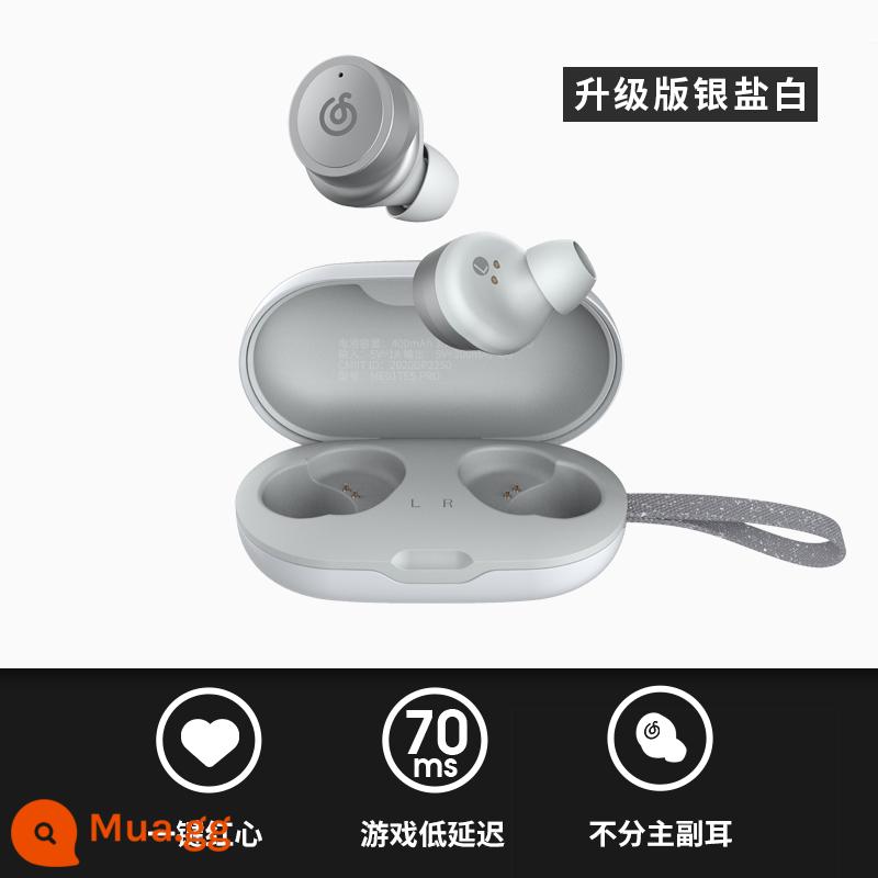 Netease Yunyinle Tai nghe Bluetooth thực sự không dây Động cơ không dây Thể thao Tháo nhiễu Earlores phù hợp với Huawei Apple Universal Single -Hear Ultra -Long Standby Cao -quet - Phiên bản nâng cấp màu trắng muối bạc [trái tim đỏ chỉ bằng một cú nhấp chuột + trò chơi có độ trễ thấp 70ms - bất kể tai chính và tai phụ.]