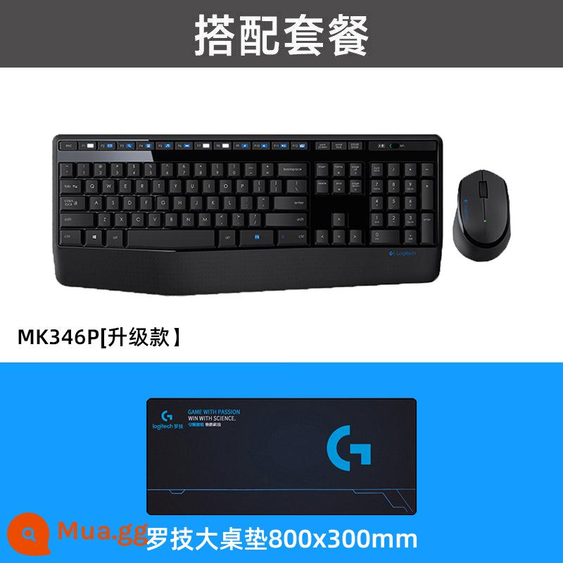 Logitech MK275 Bộ Bàn Phím Chuột Không Dây Phím Chuột Máy Tính Xách Tay Máy Tính Để Bàn Văn Phòng Gõ Game MK235 - MK346P (tích hợp kê tay) + Bộ bàn phím và chuột không dây Logitech