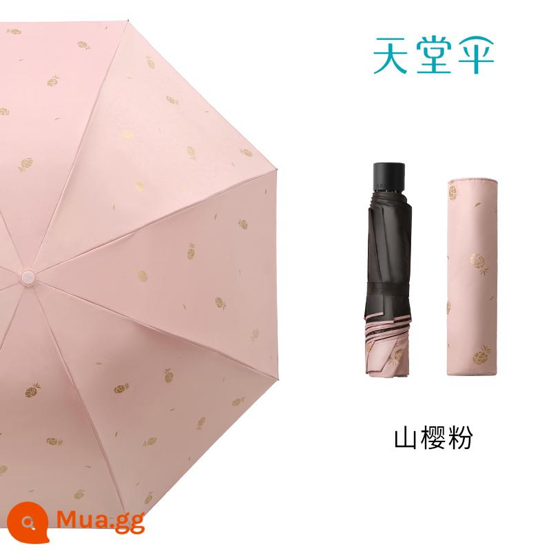 Paradise Umbrella Dù Nắng Mưa Công Dụng Kép Keo Đen Kem Chống Nắng Chống Tia UV Siêu Nhẹ Di Động Nhỏ Dù Nữ - Bột hoa anh đào núi-Dứa