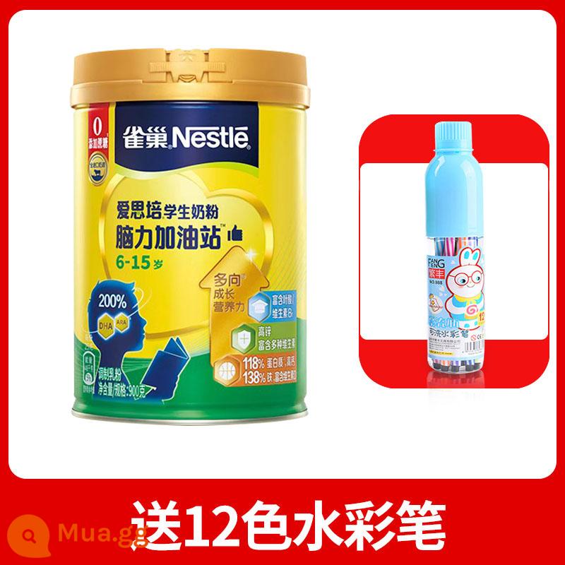 Nestlé Espei sinh viên sữa bột 6-15 tuổi Trẻ em tiểu học và trung học - Bộ sữa bột học sinh 900g*1 lon [tặng bút màu nước 12 màu]