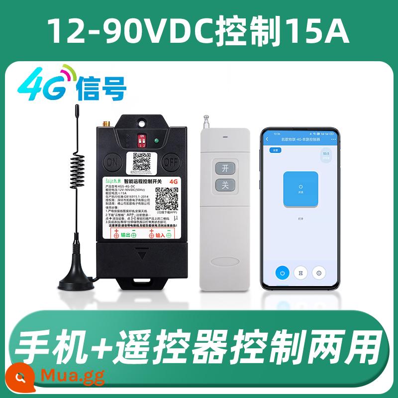 4G Điện Thoại Di Động Công Tắc Điều Khiển Từ Xa GSM Ứng Dụng Máy Bơm Nước Thông Minh 220V Không Dây Điều Khiển Từ Xa Bộ Điều Khiển Động Cơ 380 - Bộ điều khiển điện thoại di động 12-90V [tín hiệu 4G] + [1 điều khiển từ xa]