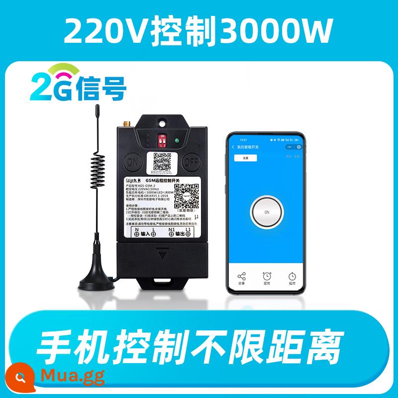 4G Điện Thoại Di Động Công Tắc Điều Khiển Từ Xa GSM Ứng Dụng Máy Bơm Nước Thông Minh 220V Không Dây Điều Khiển Từ Xa Bộ Điều Khiển Động Cơ 380 - Bộ điều khiển điện thoại di động 220V [tín hiệu 2G]