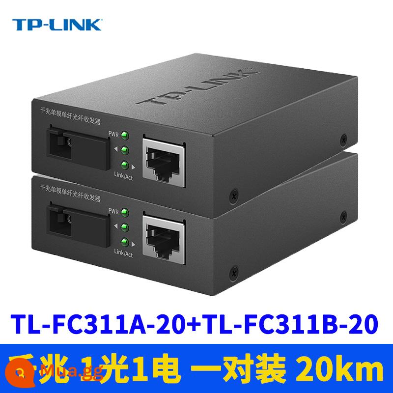 TP-Link TL-FC311A/B-3 Một cặp bộ thu phát sợi bộ bộ chuyển đổi sợi quang điện tử đơn - Cặp TL-FC311A/B-20 (20 km)