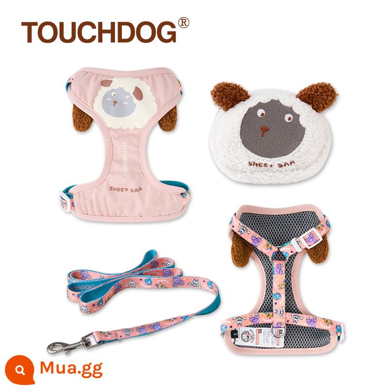 Touchdog it it dây dắt chó Thú bông chó dây xích chó đi dạo dây áo kiểu thú cưng ôm ngực túi bé - TDCL0317A-Cừu chảy máu