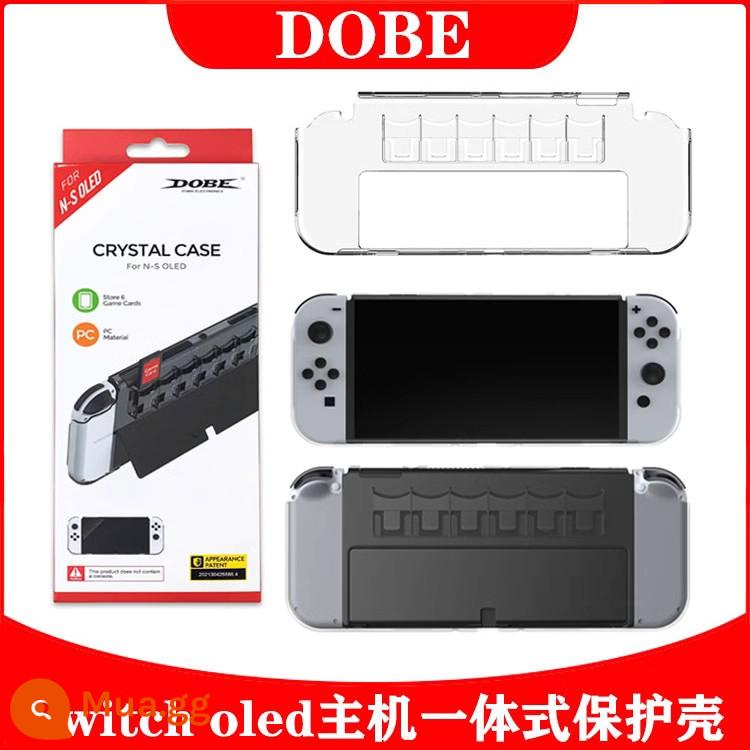 Vỏ bọc tay cầm công tắc Ajitomo OLED NS vỏ nước trong Vỏ TPU vỏ bảo vệ vỏ chính Joy-Con - Hộp đựng PC đa năng dành riêng cho OLED chính hãng của DOBE có thể chứa thẻ