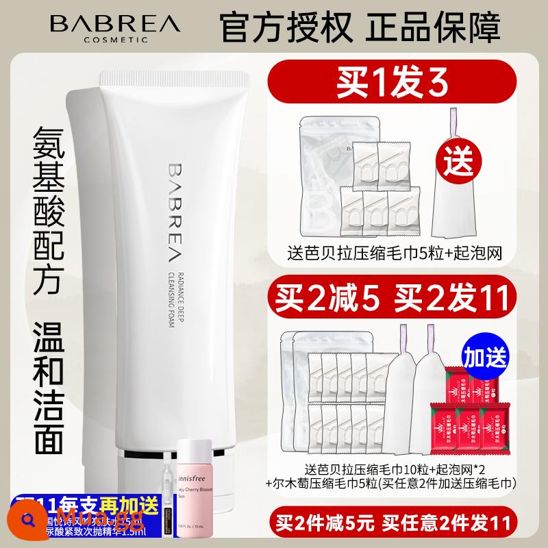 Sữa Rửa Mặt Barbera Axit Amin Làm Sạch Sâu Lỗ Chân Lông Sữa Rửa Mặt Kiểm Soát Dầu Barbera Cho Nữ Và Nam - 120,1ml