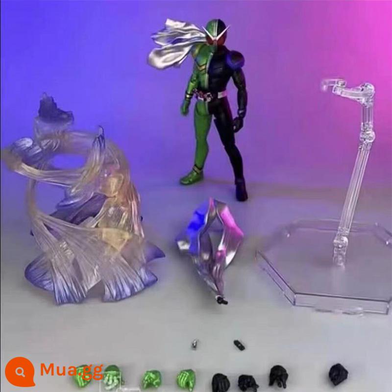 Kamen Rider Xương Thật Khắc Bão Chú Hề W Bão Ace Thỏ Xe Tăng Khớp Di Động Đồ Chơi Mô Hình Mô Hình - Hurricane Clown W [Phiên bản hiệu ứng đặc biệt]