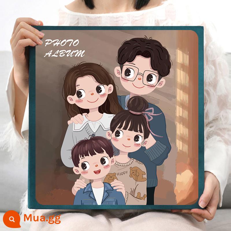 Album album dung lượng lớn chèn sách ảnh kỷ niệm gia đình trẻ em phiên bản 6 inch kỷ lục tăng trưởng của bé cuốn sách tùy biến - Có trẻ em ở nhà