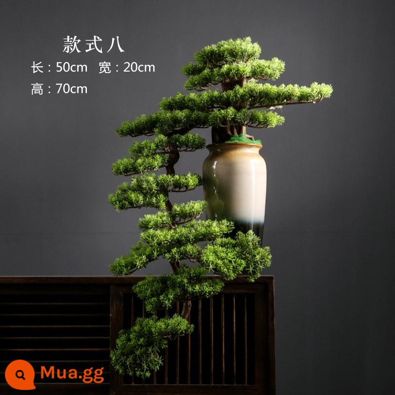 Thuja bonsai mô phỏng cây thông xanh chào đón cây bonsai đồ trang trí cảnh quan trang trí khách sạn cây mô phỏng hiên nhà cảnh quan nội thất - Tám phong cách cũ