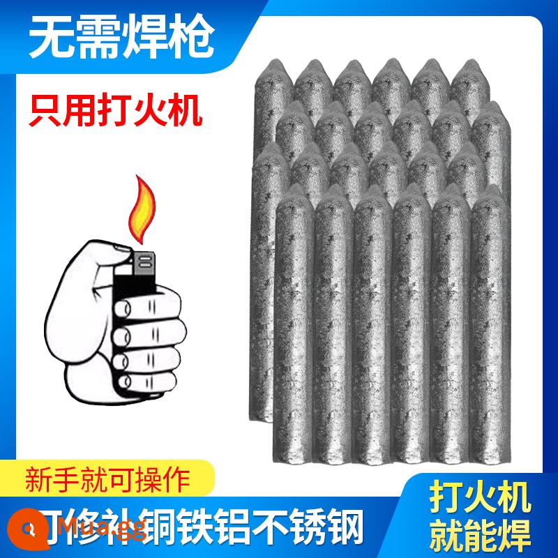 Hàn tạo tác hộ gia đình đa năng sửa chữa kim loại que hàn nhẹ hơn que hàn que hàn nhiệt độ thấp que hàn thép không gỉ - Que hàn sửa chữa-gói 24 chiếc (có sẵn bật lửa)