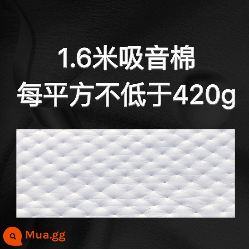 Bông cách âm xe hơi vật liệu hấp thụ âm thanh cách nhiệt bảo vệ môi trường tấm chống sốc cao su butyl đệm giảm xóc sửa đổi âm thanh cách âm 4 cửa - Bông tiêu âm 1,6m*0,5m*2cm