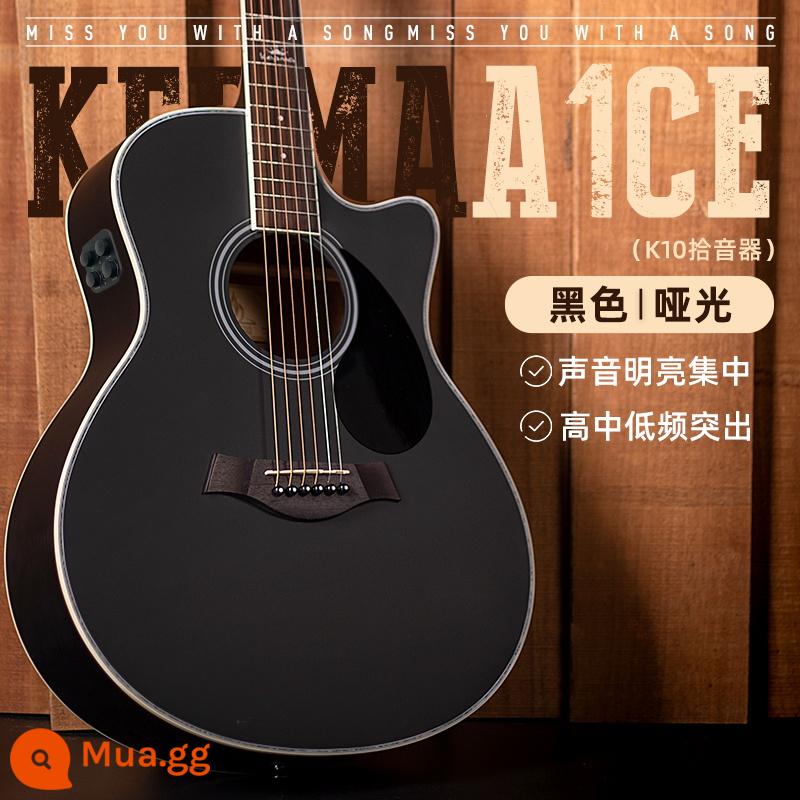 kepma kama d1c đàn guitar dân gian kama a1c mới bắt đầu hàng đầu các cô gái và chàng trai đàn guitar acoustic đặc biệt chính hãng - 40 inch ★A1C đen [Mẫu hộp điện rung Bluetooth K10]