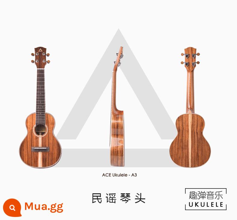 Ace A3 A65 Thái Acacia Full Board Piano 23 -inch 26 -inch Ukulele Yuxi Guitar - Gỗ veneer Acacia A65 [có sẵn]