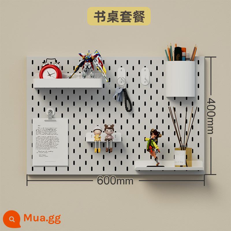 Tấm lỗ IKEA tùy chỉnh tủ lưu trữ dụng cụ kim loại lưu trữ phụ kiện tủ ăn đục lỗ tấm treo bằng thép không gỉ - Gói bàn (không bao gồm bảng đục lỗ)