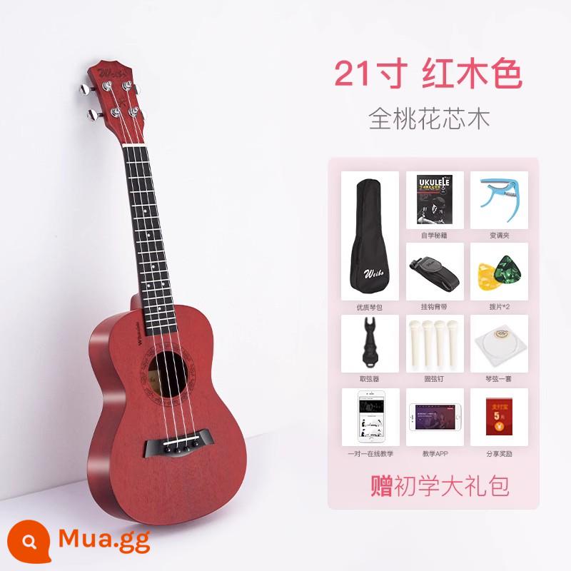 Weber Đàn Ukulele Người Mới Bắt Đầu Bé Trai Và Bé Gái Người Mới Bắt Đầu Người Mới Bắt Đầu Đàn Ukulele Trẻ Em Đàn Guitar Nhỏ Soái Hạm Store Nhạc Cụ - 21 inch màu gỗ gụ (giá đặc biệt)