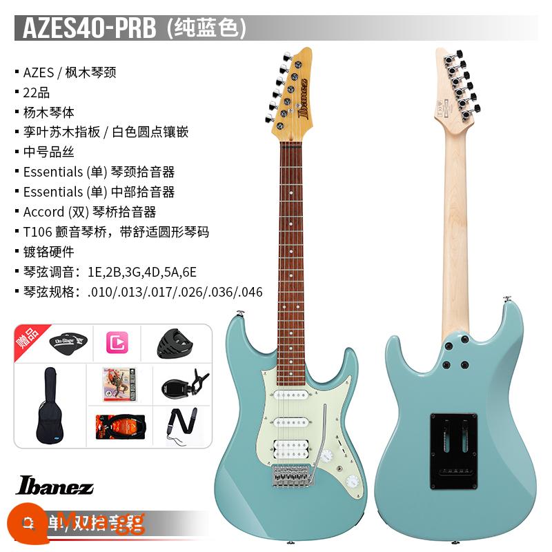 Cửa hàng hàng đầu chính thức của Ibanez IZA Azes31/Azes40 Electric Guitar Signatiat - AZES40-PRB màu xanh thuần khiết