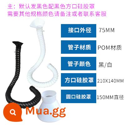 Đa năng định vị ống tre công nghiệp loại bỏ bụi khói xả cánh tay hút hàn sừng hút mui xe hàn khói ống khói - Màu xám đen