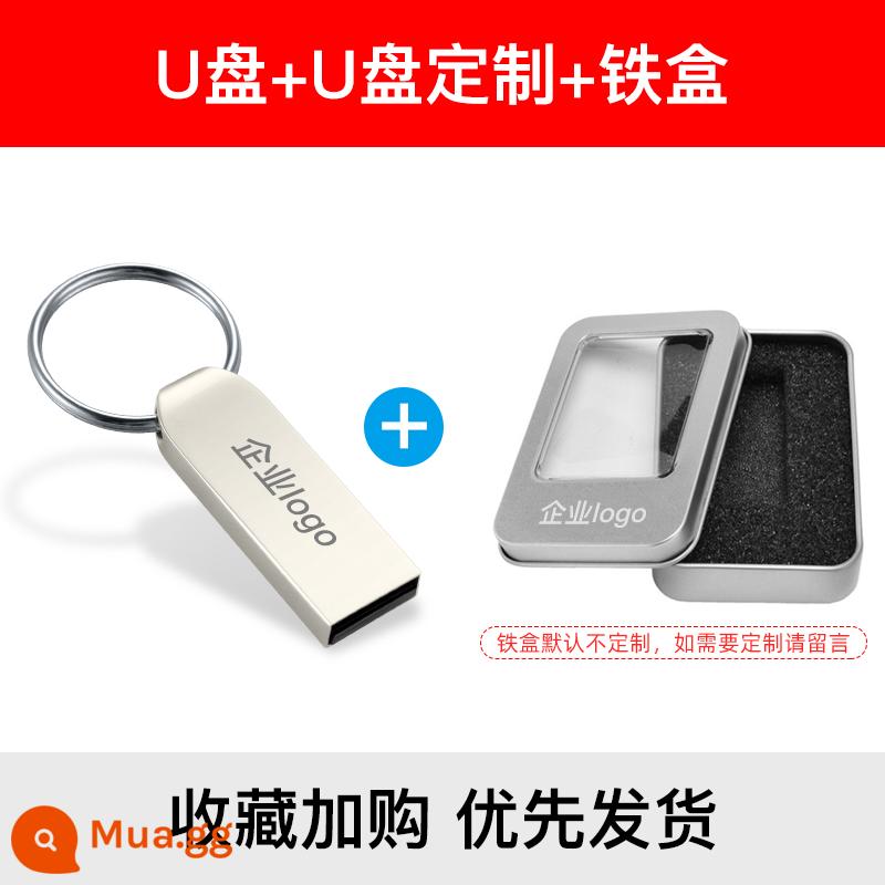 Yêu Nước Đèn LED 32G Tùy Chỉnh Logo Chữ Cá Tính Sáng Tạo Máy Tính Đèn LED Xe Hơi Dễ Thương Tivi USB Chân Thực - 16G + tùy chỉnh cá nhân + hộp sắt nhỏ