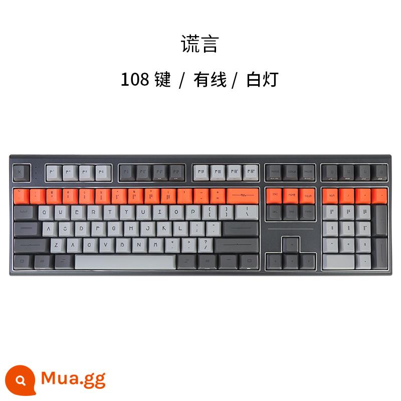 Varmilo Amilo Gương Đánh Thức Nằm Bàn Phím Cơ 3 Chế Độ Bluetooth 2.4G Trò Chơi Văn Phòng 108/87 - [Nằm] Cáp 108 phím