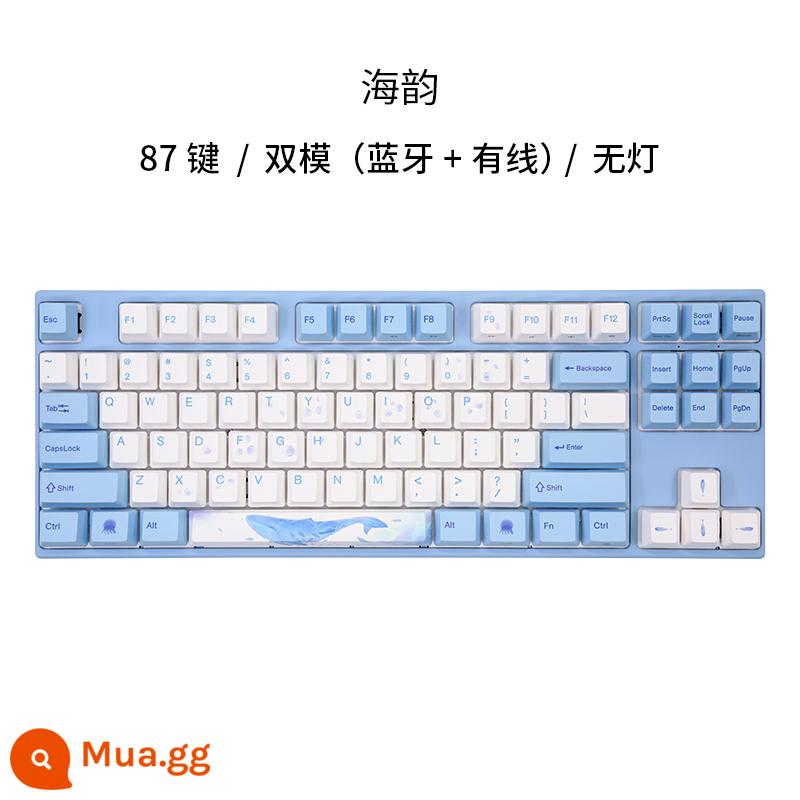 Varmilo Amilo Haiyun Bàn Phím Cơ Có Dây Bluetooth Tụ Điện V2 Ánh Sáng Trắng Văn Phòng Chơi Game - [Haiyun] Chế độ kép (có dây + Bluetooth) 87 phím