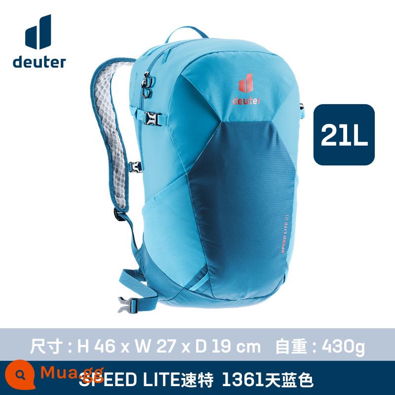 Đức Dort deuter nhập khẩu tốc độ đặc biệt siêu nhẹ túi đeo vai đi bộ đường dài thể thao ba lô leo núi túi - Xanh da trời--21L