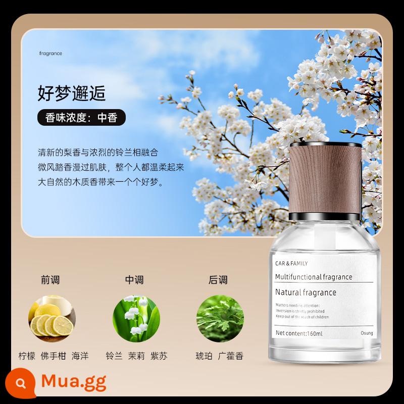 Cây dành dành Xông Phòng Ô Tô Phụ Kiện Nội Thất Nước Hoa Eau de Toilette Hương Thơm Vật Trang Trí 2022 Xe Mới Lưới Đỏ Nữ - [Gặp Giấc Mơ Đẹp] Nước Hoa Gỗ Thơm Trung Hương-Nhập Khẩu-Dung Tích Lớn 160ML