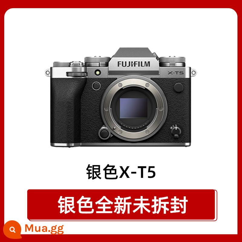 Máy ảnh một mắt siêu nhỏ cổ điển Fuji X-T5 quay video 6K HD chống rung năm trục nâng cấp xt4 18-55 16-80xh2 - Máy X-T5 màu bạc gần như mới (0 lần chụp)