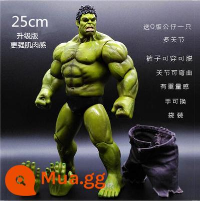 Lớn Hulk Hulk Hulk Avengers Mô Hình Chung Di Động Mô Hình Anime Búp Bê Vật Trang Trí Đồ Chơi - Hulk đa khớp 25cm (mẫu hot)