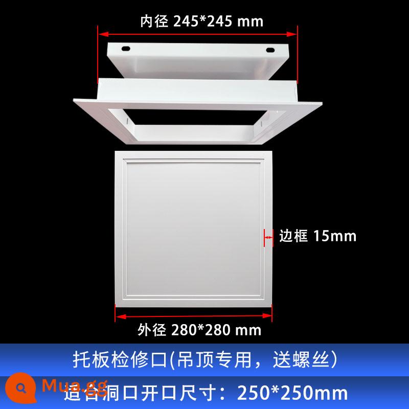 Cửa ra vào tùy chỉnh nắp trang trí bằng hợp kim nhôm tấm che trần điều hòa không khí trung tâm kiểm tra trần treo cổng vào cống thoát nước - Khoan lỗ 250*250 cho lỗ kiểm tra pallet
