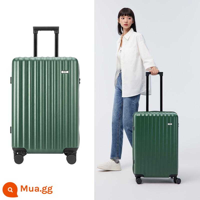 Vali Semir nữ mới mạnh mẽ và bền mật khẩu sinh viên hộp bánh xe đa năng vali nam 20 inch trường hợp xe đẩy - Logo màu xanh lá cây vừa [tách khô và ướt, mờ và chống trầy xước]