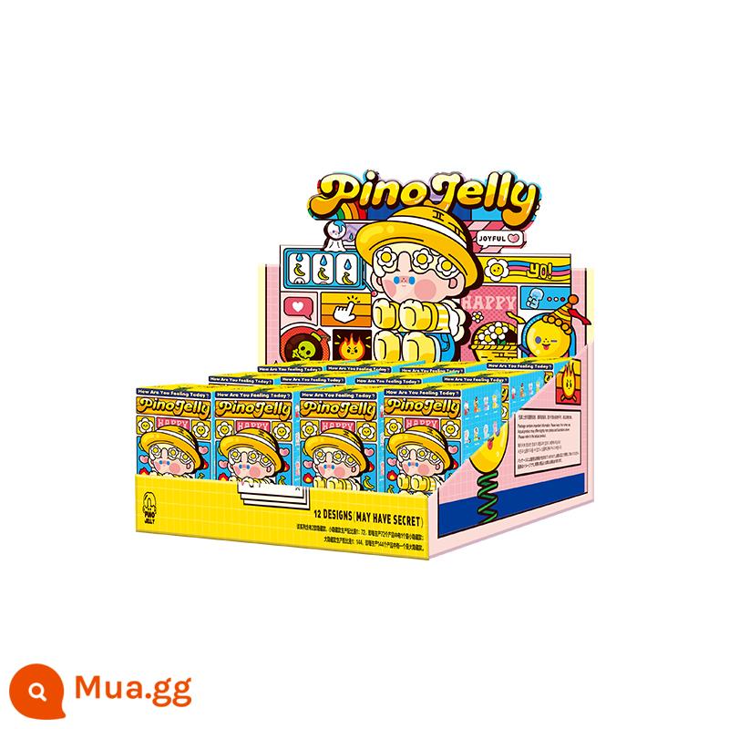 POPMART Bubble Mart PINO JELLY Hôm nay bạn cảm thấy thế nào loạt hộp mù đồ trang trí dễ thương - Toàn bộ hộp 12 miếng không hỗ trợ đổi trả không cần lý do trong 7 ngày.