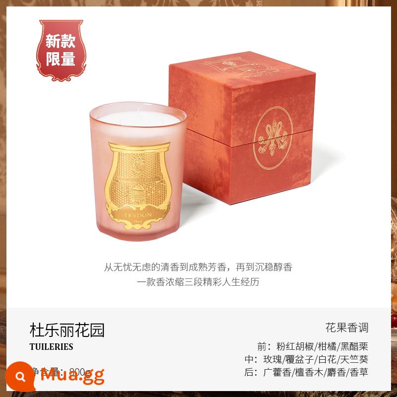 Cire Trudon Giáng Sinh Pháp nến thơm làm dịu tinh dầu hỗ trợ giấc ngủ hương thơm đám cưới sinh nhật Quà Tặng Năm Mới - Vườn Tuileries 800g