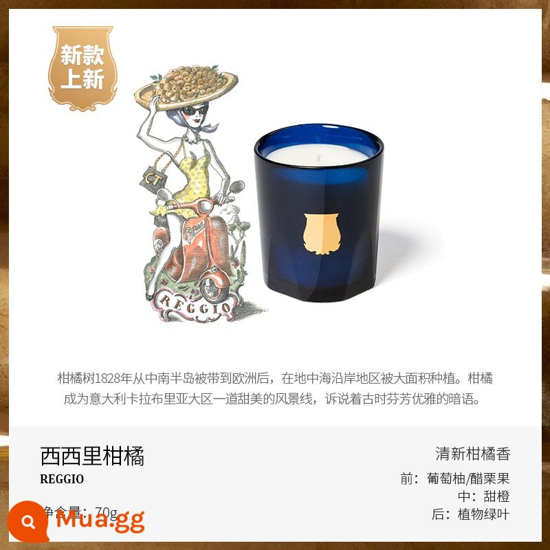 Cire Trudon Giáng Sinh Pháp nến thơm làm dịu tinh dầu hỗ trợ giấc ngủ hương thơm đám cưới sinh nhật Quà Tặng Năm Mới - Cam quýt Sicily 70g