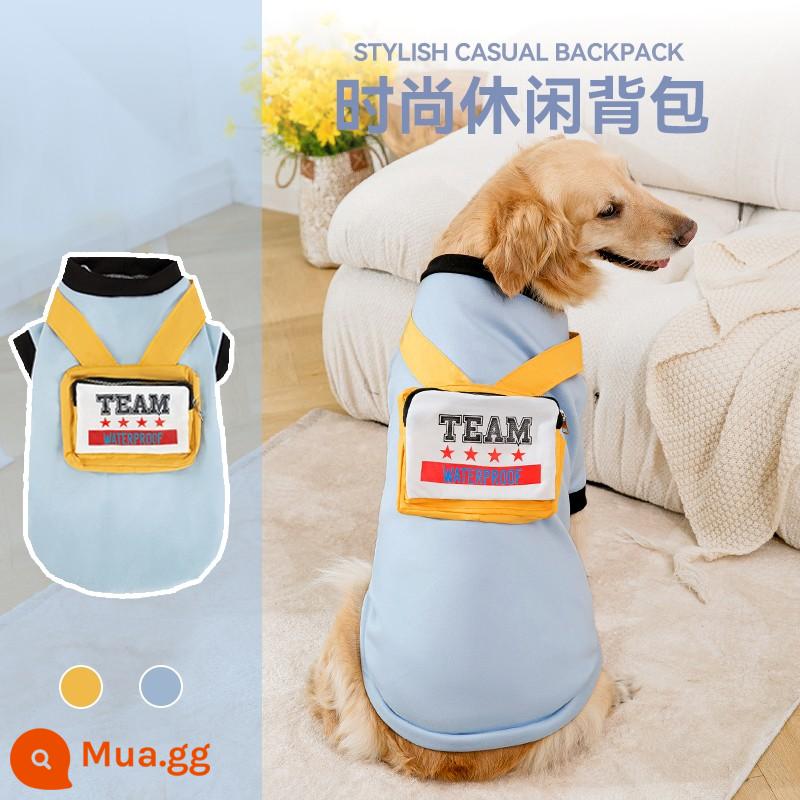 Mùa Đông Golden Retriever Lông Chó Lớn Quần Áo Thu Đông Border Collie Shiba Inu Samora Labrador Chó Vừa Và Lớn Mùa Đông - Ba lô #blue mới mùa thu đông