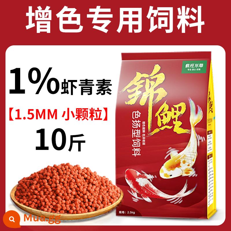 Thức ăn cho cá koi thức ăn cho cá tăng cường màu sắc cá vàng cá cảnh đặc biệt thức ăn cho cá chép thức ăn cho cá thức ăn hạt nhỏ nuôi cá koi nói chung - Thức Ăn Cá Seyang Zengyan 1.5mm 10kg