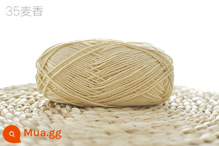 Xue Feier búp bê dễ thương 4 sợi sữa sợi cotton handmade DIY dệt kim móc búp bê sợi cotton bé len bóng bé - 35 hương thơm lúa mì