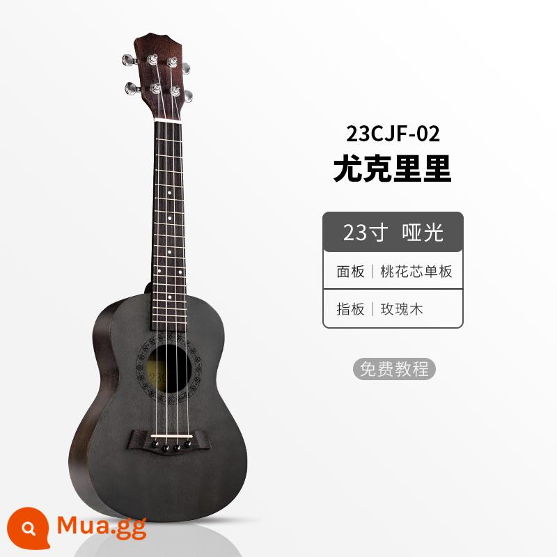 Đàn Ukulele bé gái mới bắt đầu bảng đơn nhập cảnh trẻ em người lớn đàn guitar nhỏ 23 inch đàn Ukulele nam sinh viên - Model F1 23 inch đen than chì + đầy đủ phụ kiện + túi đựng đàn