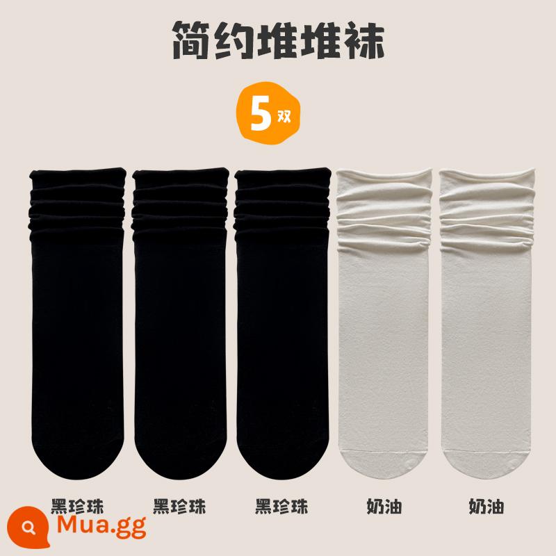 Vớ nữ mùa thu và mùa đông cotton nguyên chất giữa ống vớ bong bóng vớ nữ cô gái Nhật Bản thoải mái tất cả phù hợp vớ sinh viên dễ thương XW - 22374-5D