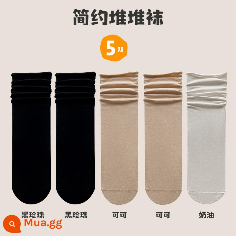 Vớ nữ mùa thu và mùa đông cotton nguyên chất giữa ống vớ bong bóng vớ nữ cô gái Nhật Bản thoải mái tất cả phù hợp vớ sinh viên dễ thương XW - 22374-5C