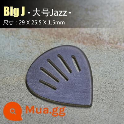 GEARXXX mới KAMEN PICK guitar điện bass mái chèo chuyên nghiệp được đánh bóng bằng tay chống trơn trượt chống mài mòn - Big J (Jazz) 1.5mm