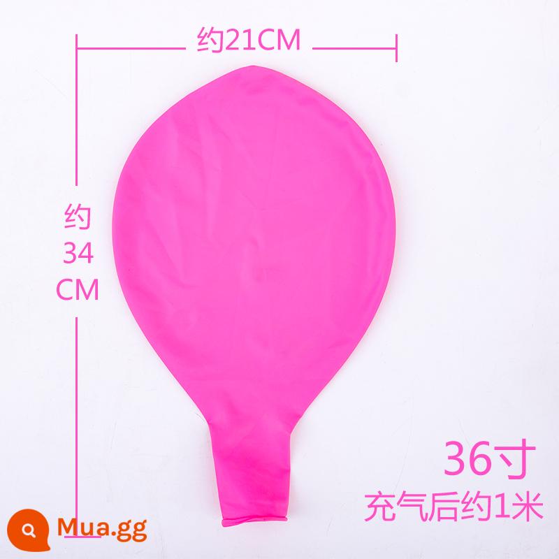 Dày 36 Inch Bóng Lớn Cực Lớn Nổ Bóng Cho Trẻ Em Chống Cháy Nổ Bóng Cao Su Đồ Chơi Trang Trí - 36 inch màu hồng 5 cái (máy bơm hơi)