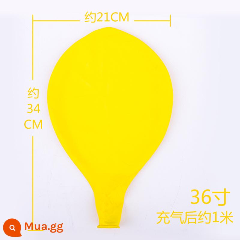 Dày 36 Inch Bóng Lớn Cực Lớn Nổ Bóng Cho Trẻ Em Chống Cháy Nổ Bóng Cao Su Đồ Chơi Trang Trí - 36 inch màu vàng 5 miếng (máy bơm hơi)