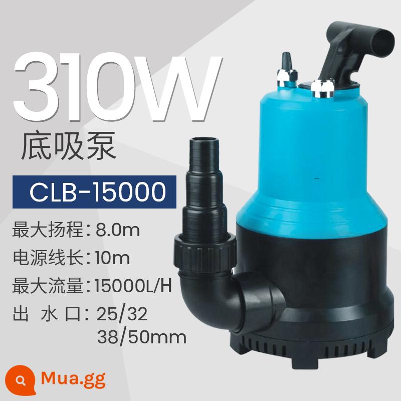 Sensen Bơm biến tần theo chiều dọc Koi Fish Pound Pool Bop Bottom Supmersible Pump Vòng lặp Rockery Loop - 310 watt (tốc độ dòng chảy 15.000 lít mỗi giờ/cột nước cao 8 mét)