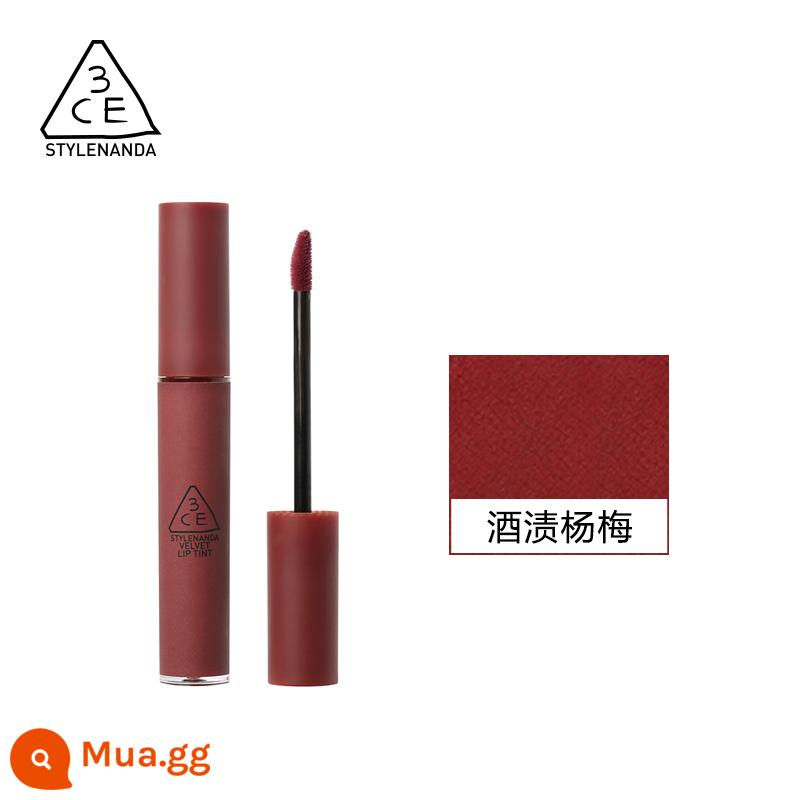 3CE/Sanxi Jade Velvet Lip Glaze Lip Clay Lipstick Brick Red Matte Lipstick Chính Hãng - 4g, Định nghĩa (bayberry nhuộm màu rượu)