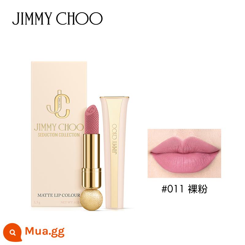 Jimmy Choo/Jimmy Zhou Lipstick Son môi làm tôn lên nước da và giá trị, yêu thích kiểu trang điểm môi tinh tế, kết cấu cao cấp dành cho nữ - 011 phấn màu da