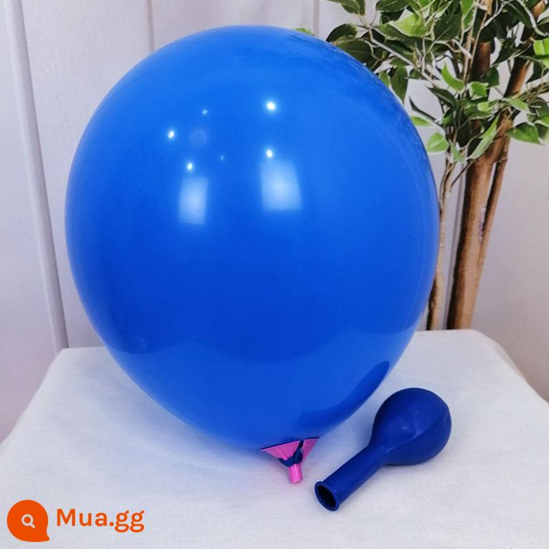 Đồ chơi trẻ em bong bóng chống cháy nổ dày 3,2 gram 12 inch trung tâm mua sắm mẫu giáo trang trí sự kiện đám cưới bố trí cảnh - Máy bơm không khí 3,2g 100 màu xanh đậm