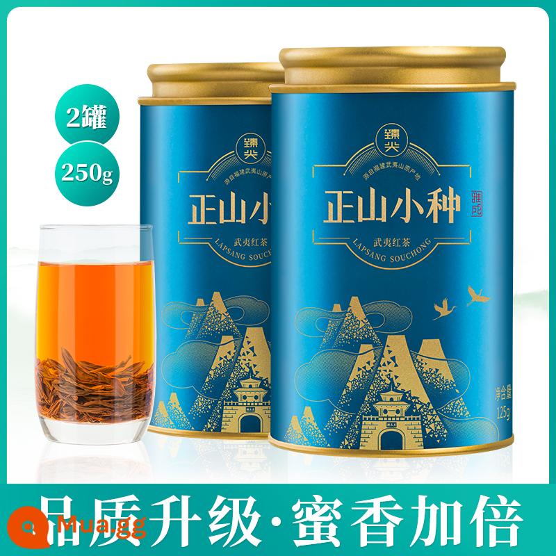 Trà đen Lapsang Souchong, tự mình uống, trà đen đặc biệt nuôi dưỡng dạ dày Tongmuguan trà đen mới chính thức của cửa hàng hàng đầu chính hãng - 250,0g [Mẫu nâng cấp] Chất lượng gấp đôi