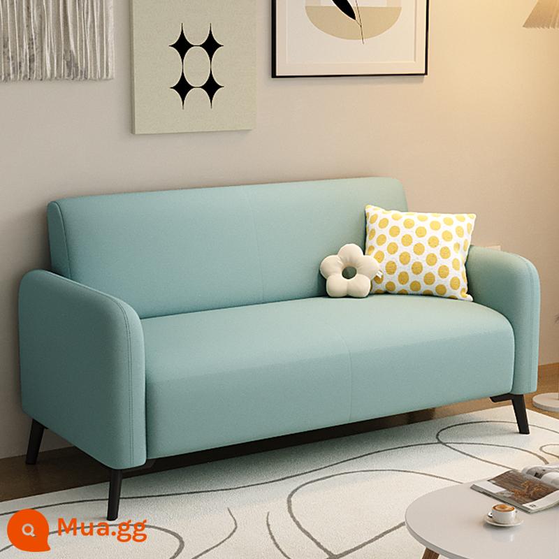 Sofa phòng khách căn hộ nhỏ nhà cho thuê phòng ngủ căn hộ phòng ban công vải đơn giản sofa lười đơn và đôi - Xanh bạc hà [Phong cách xốp]