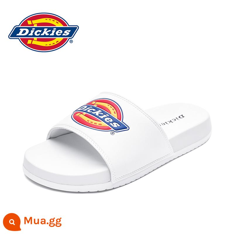 Dép đi trong nhà Dickies nam mùa hè mặc ngoài trời giẫm lên cứt cảm giác giày đi biển xăng đan nam bình thường xăng đan nhẹ chống trượt và dép đi trong nhà - Trắng